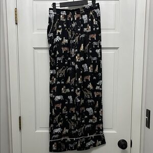 Banana Republic Zoo Safari Animal Printed Satin Pajama Bottoms Size - XS